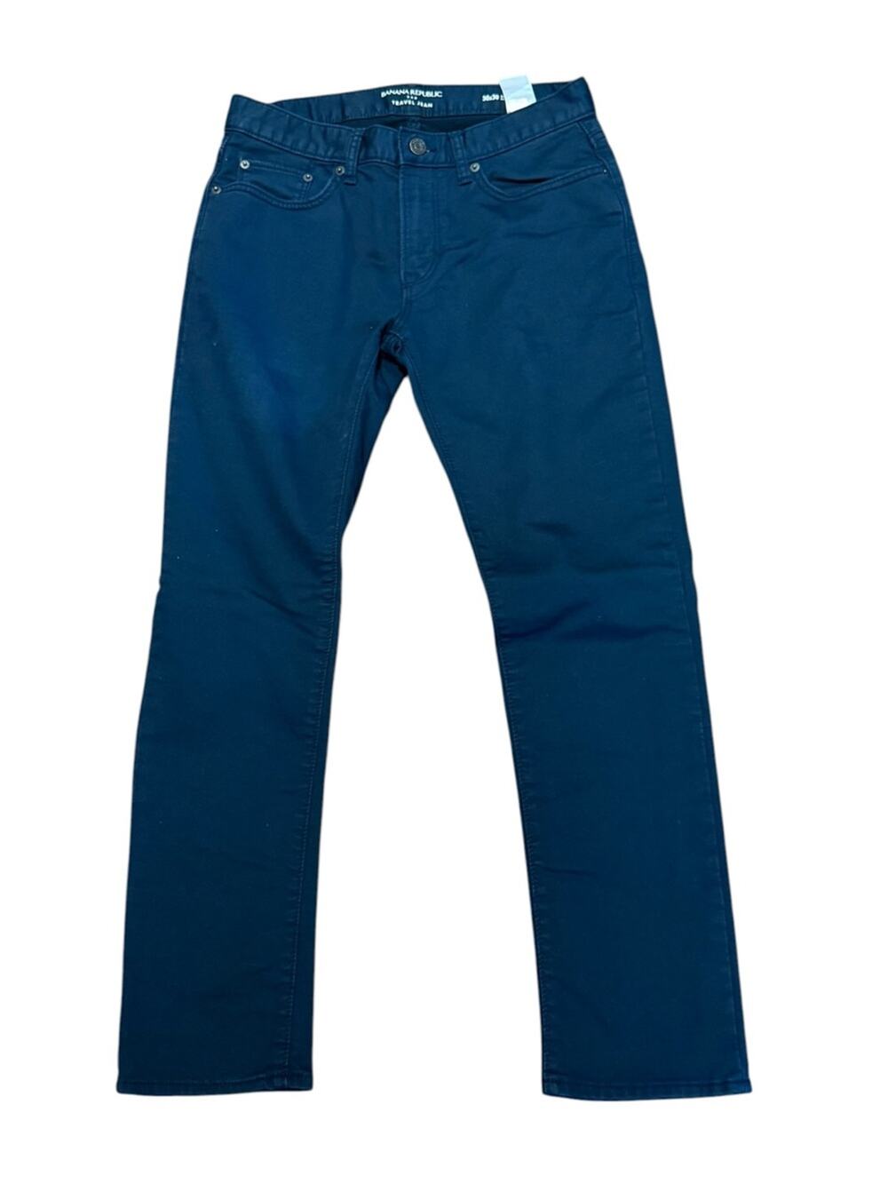 Banana Republic Traveler Straight Jeans Mens Size 30 x 30 - Navy